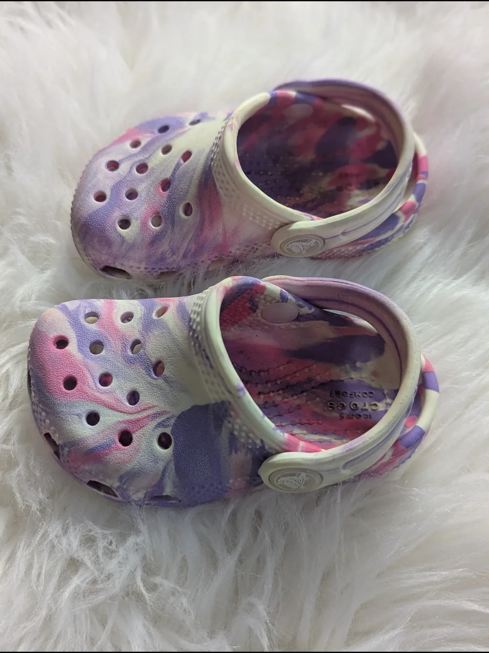Crocs Kids' Tie-Dye Clog - Pink & Purple